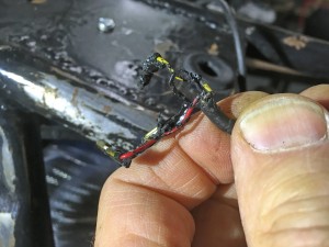 The ignition trigger wires had seen better days