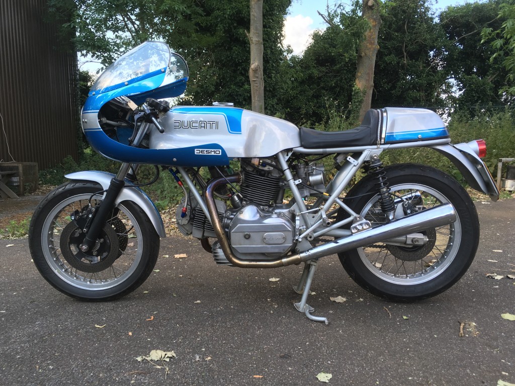 A beautiful bevel Ducati, with an engine built by Brian Capper