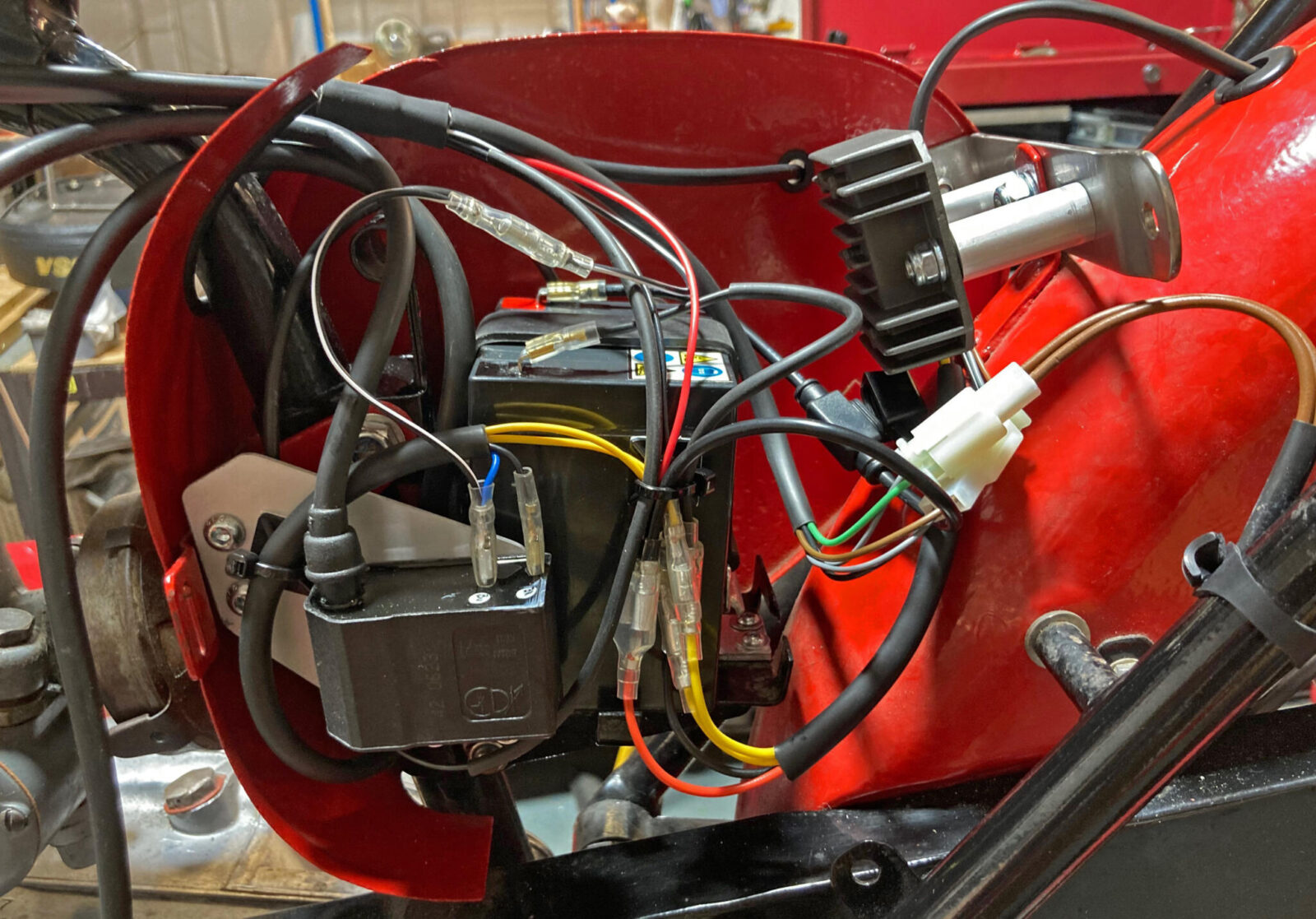 BSA 175 Bantam 12 volt and electronic ignition conversion