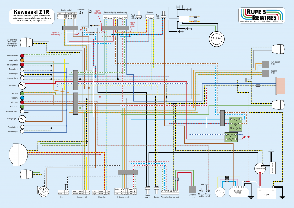 This is how it would have worked if Richard had been able to find new old stock switchgear